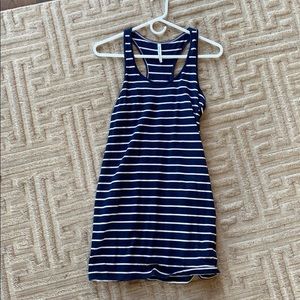 Women’s Navy and White Striped sundress/coverup